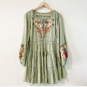 Free people boho mint dress